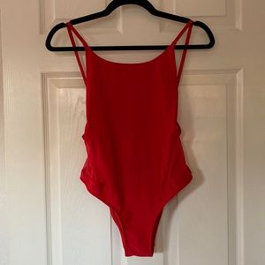 New without tags red swimsuit